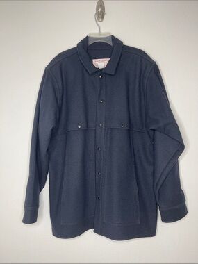 VTG Filson Mackinaw Wool Cruiser Jacket Style 95 Cape Gray Size XLarge USA Wool
